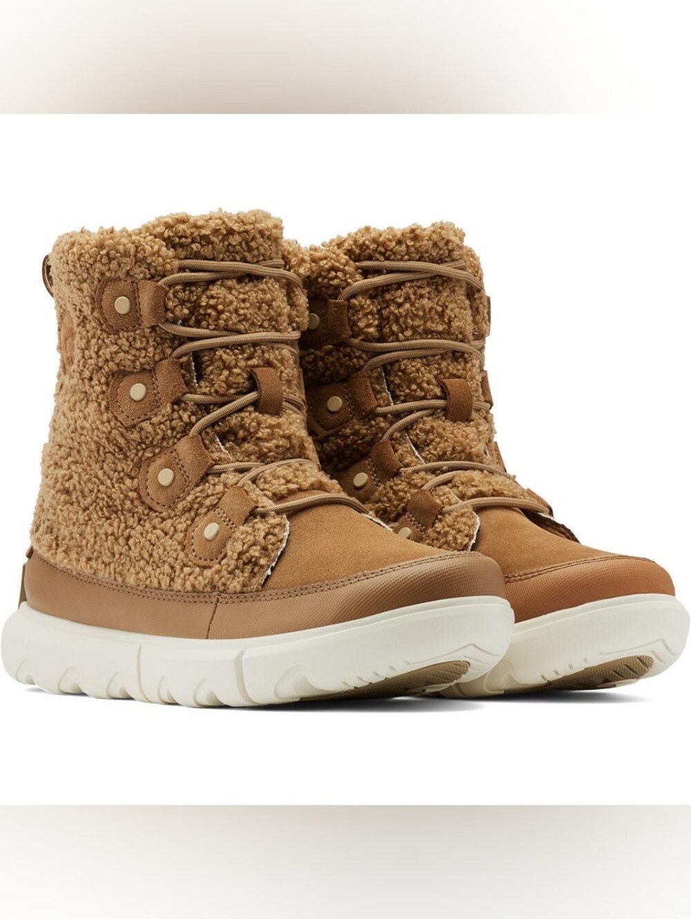 Sorel Explorer II Joan Cozy Boots Women's in Fawn 7.5